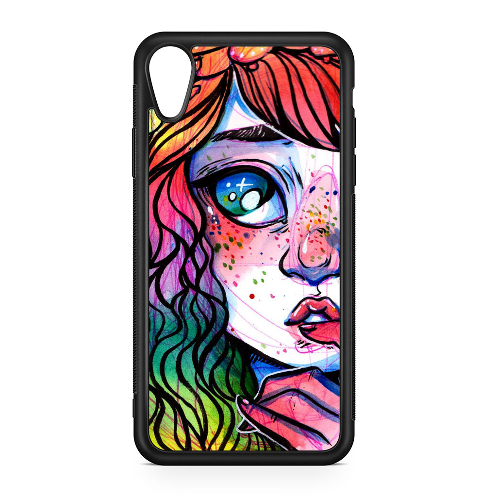 Eyes And Braids iPhone XR Case