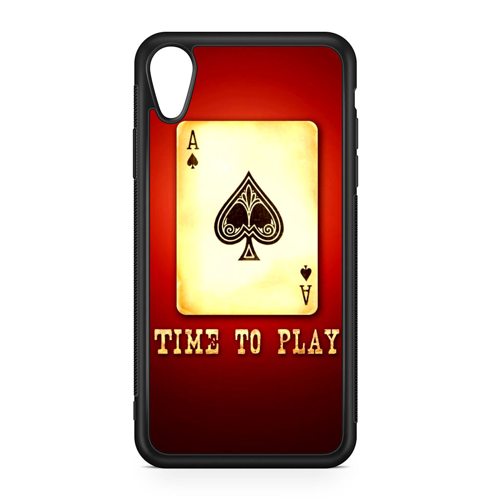 Game Card Time To Play iPhone XR Case