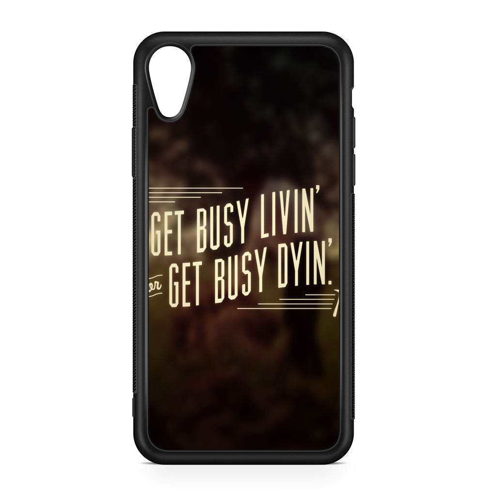 Get Living or Get Dying iPhone XR Case