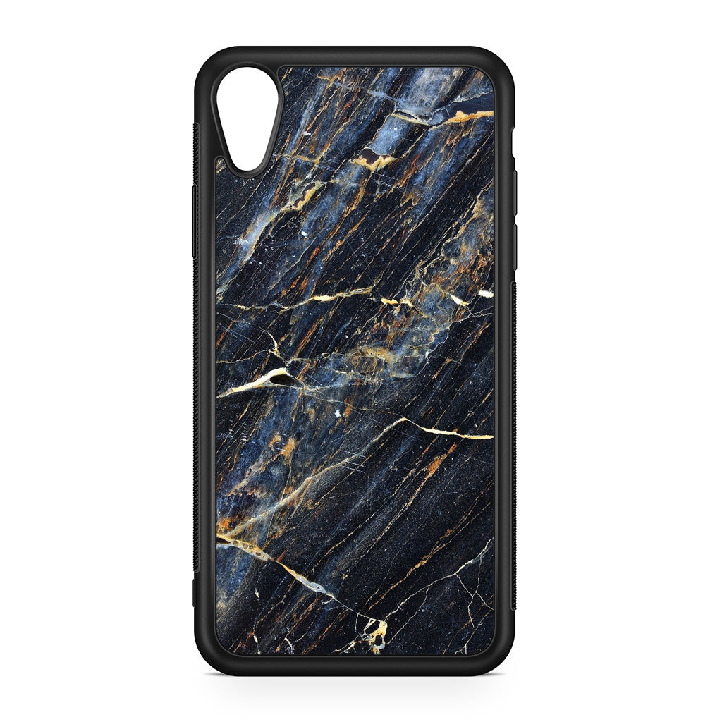 Golden Black Marble iPhone XR Case