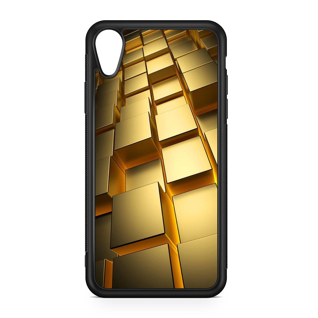 Golden Cubes iPhone XR Case