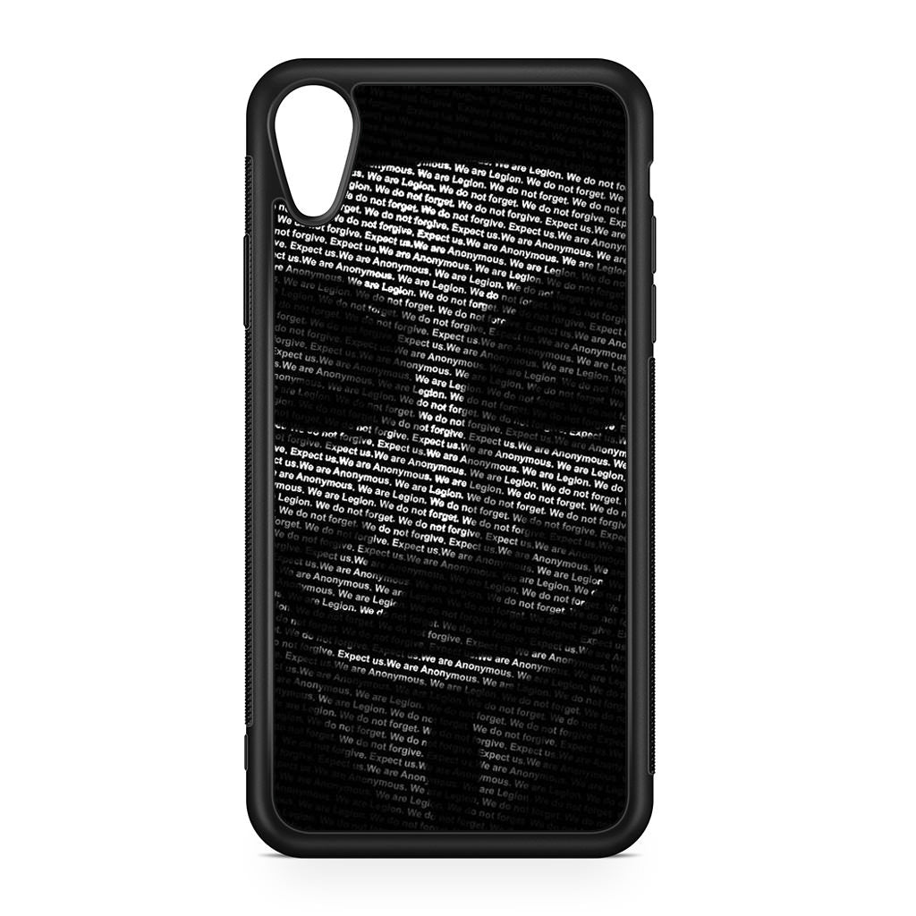 Guy Fawkes Mask Anonymous iPhone XR Case