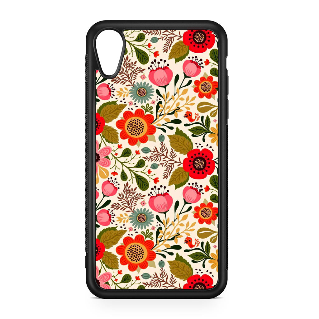 Hello Spring Pattern iPhone XR Case