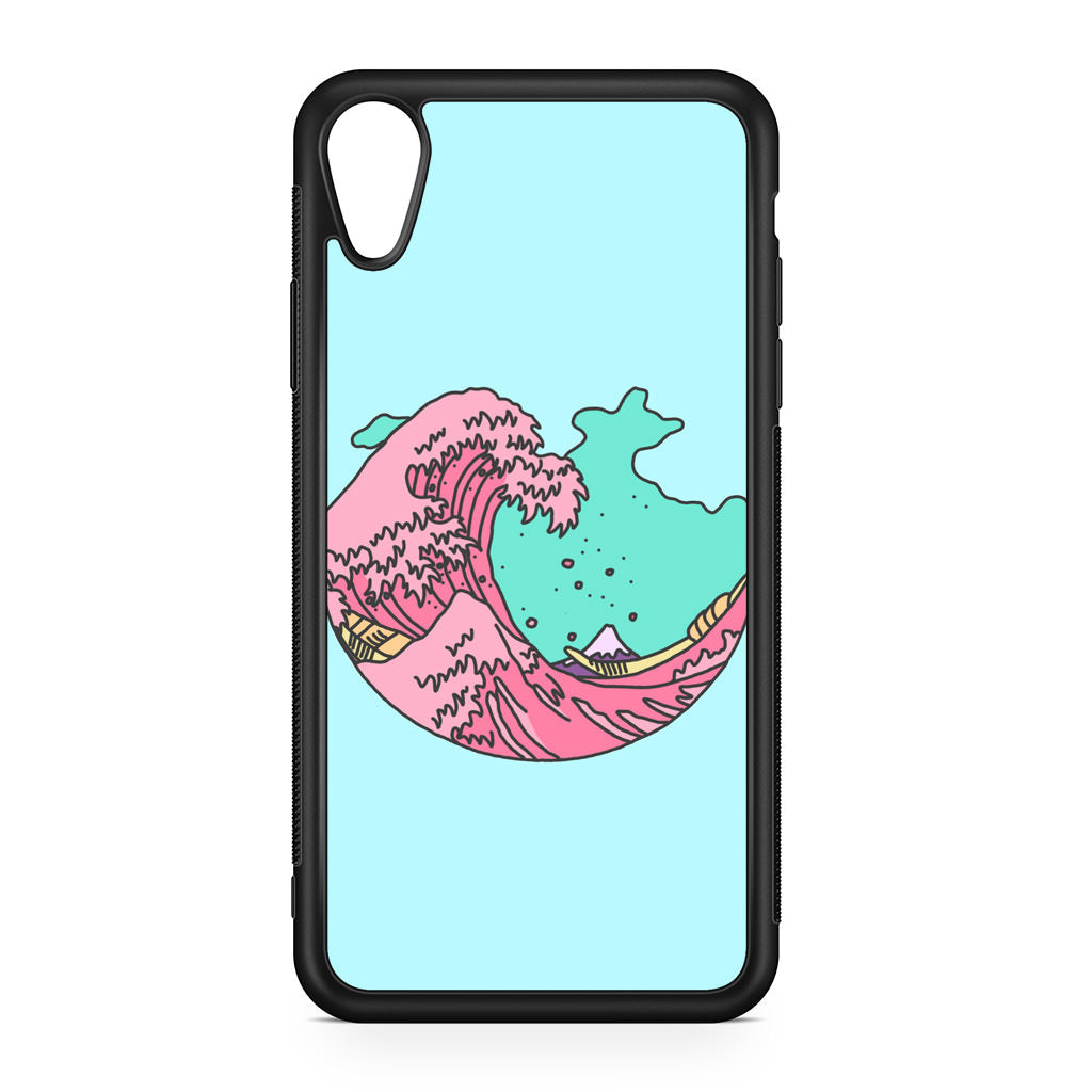 Japanese Pastel Wave iPhone XR Case