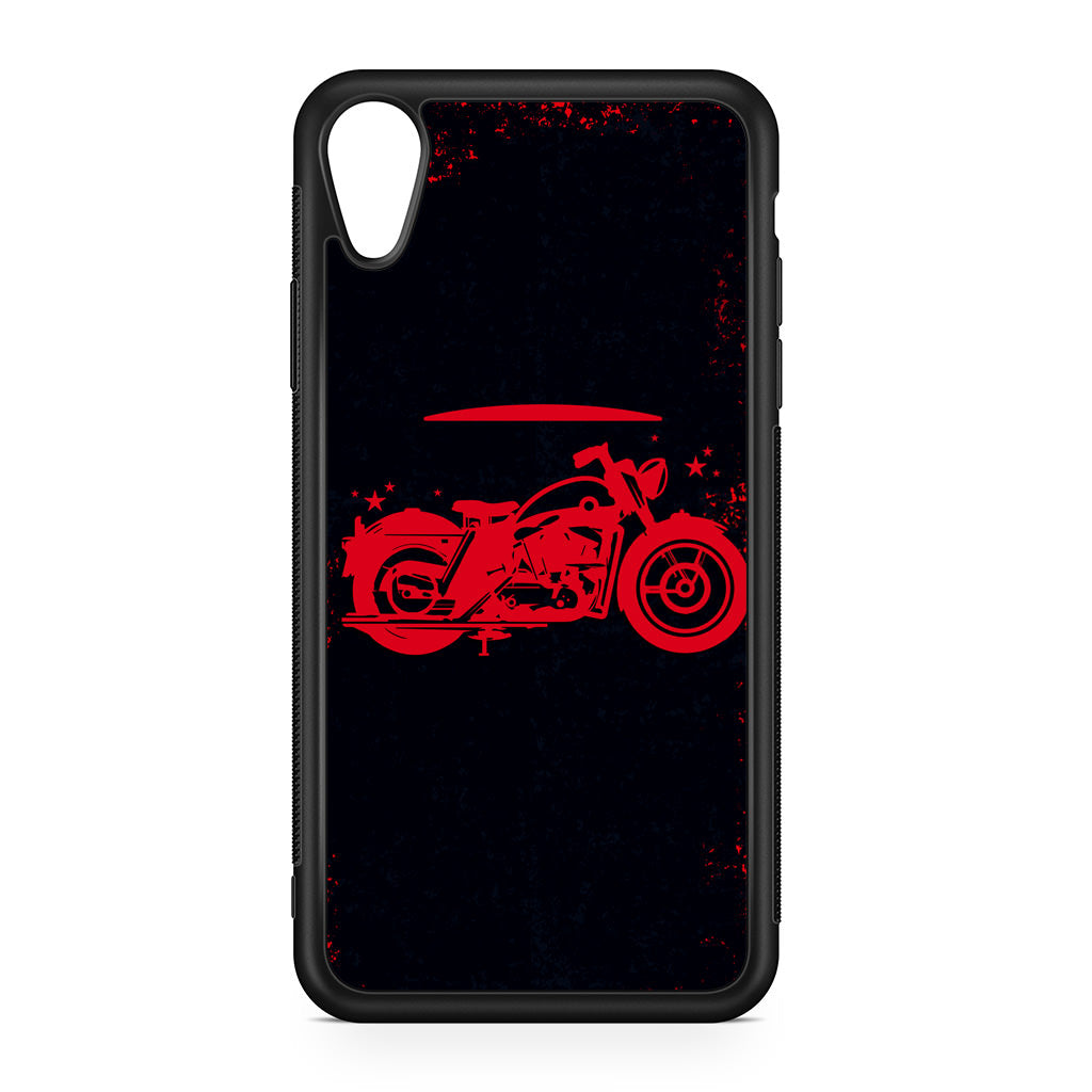 Motorcycle Red Art iPhone XR Case