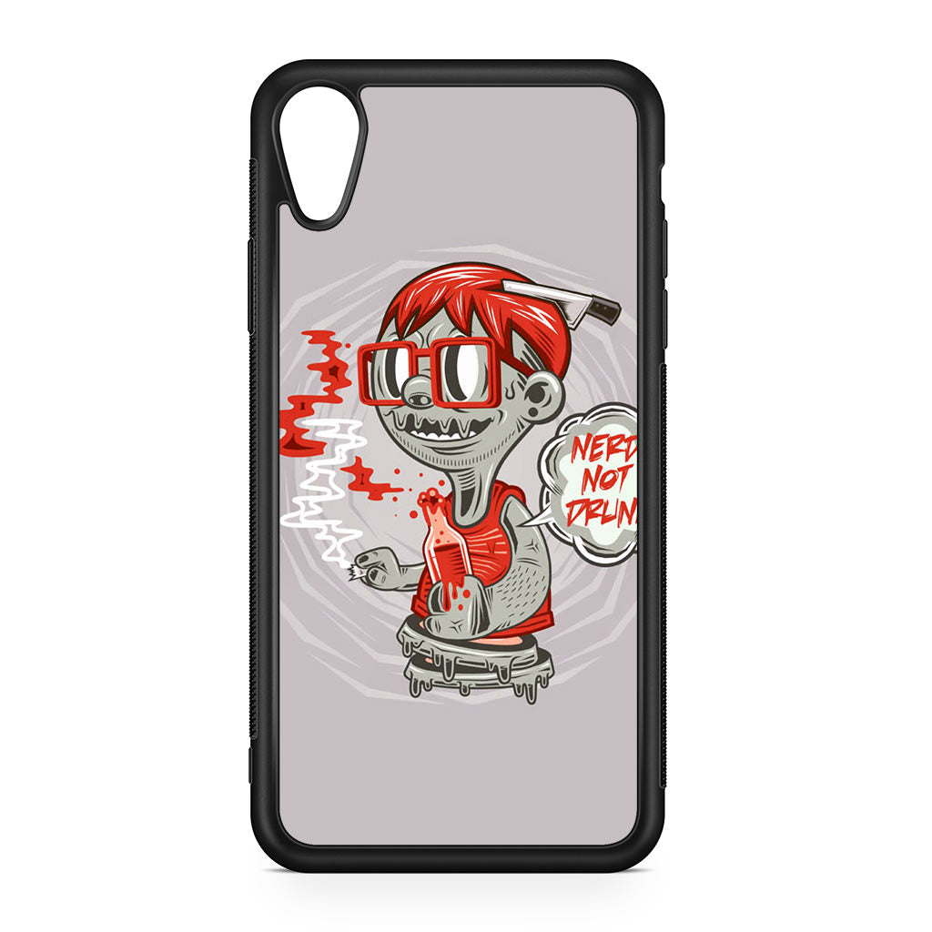 Nerd Not Drunk Zombie iPhone XR Case