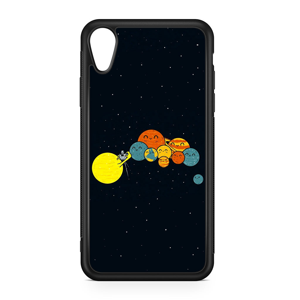 Planet Cute Illustration iPhone XR Case