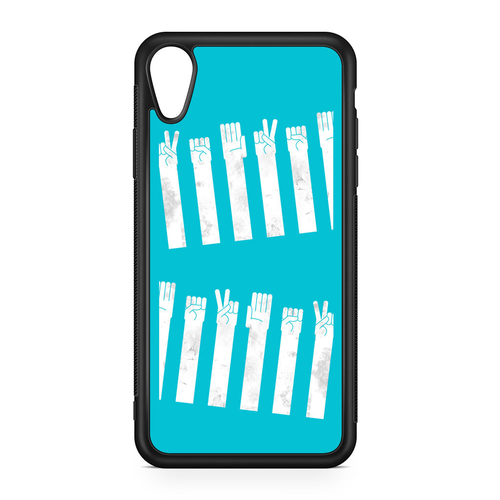 Rock Paper Scissors Zebra Crossing iPhone XR Case