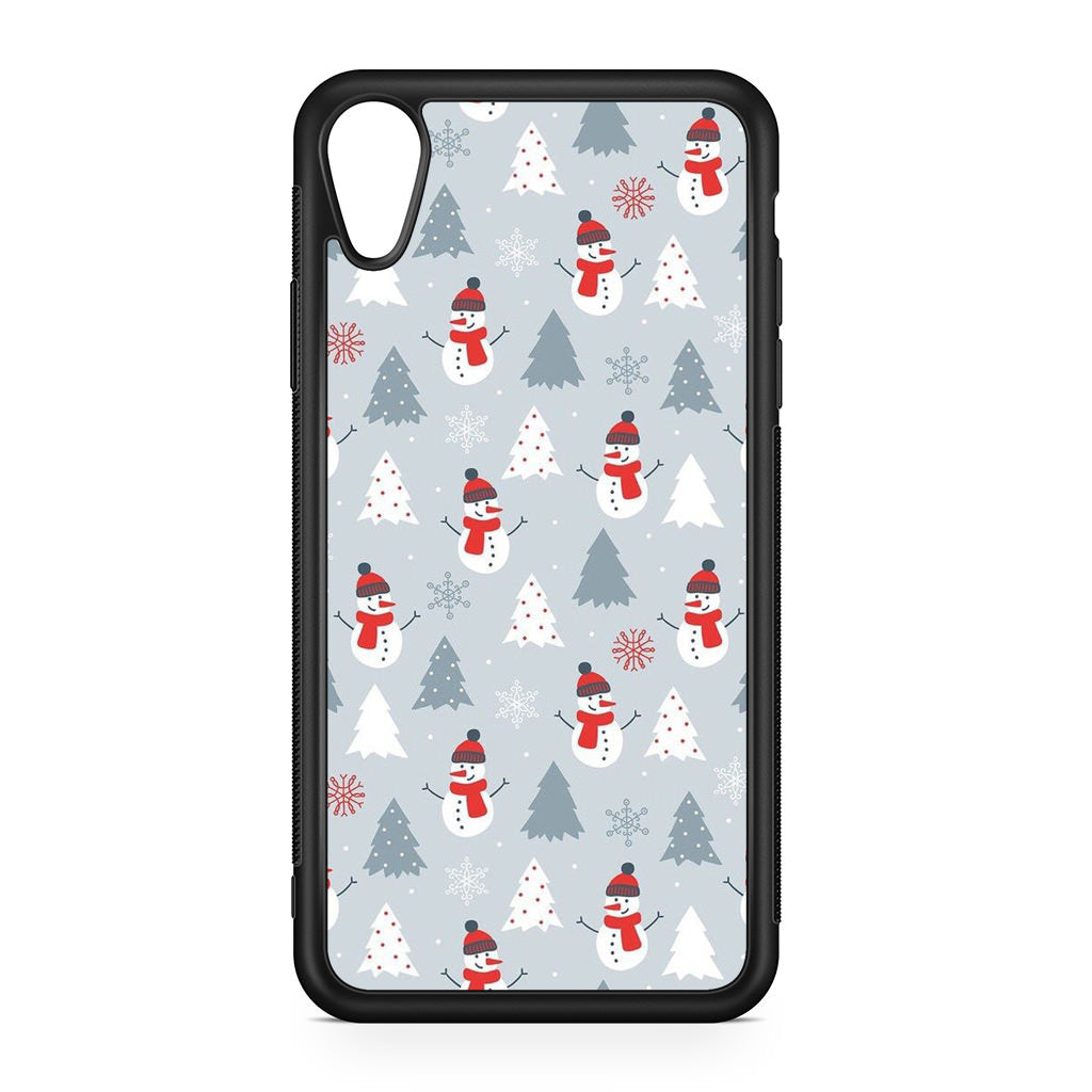 Snowmans Pattern iPhone XR Case