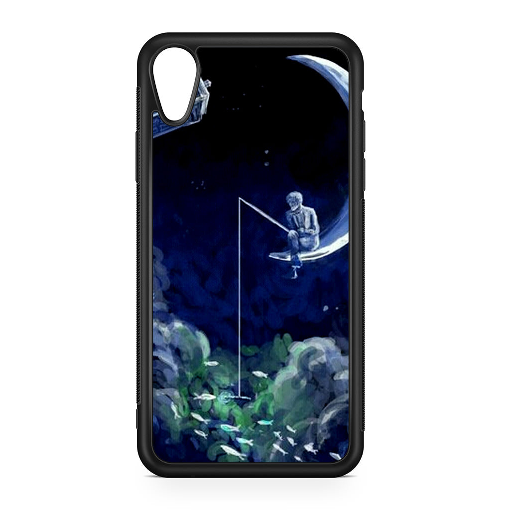 Tardis Walking To The Moon iPhone XR Case