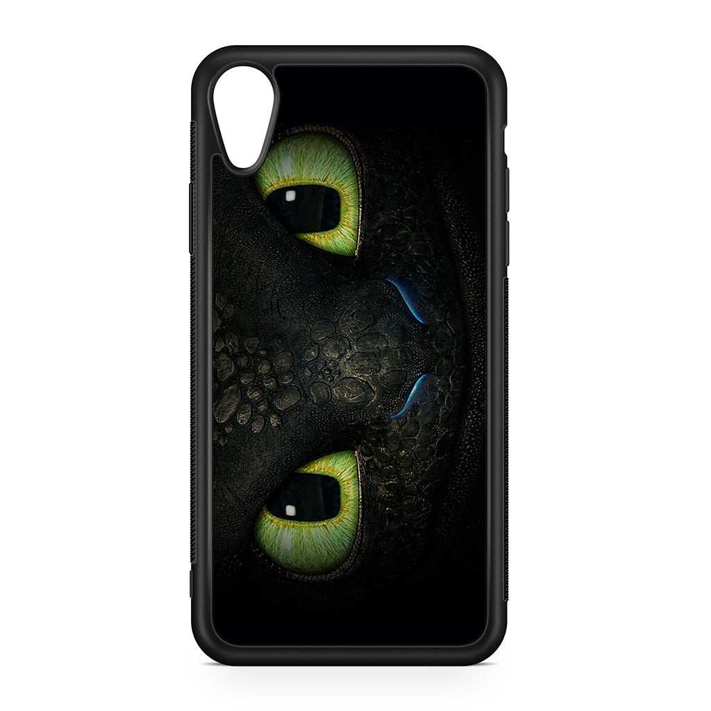 Toothless Dragon Eyes Close Up iPhone XR Case