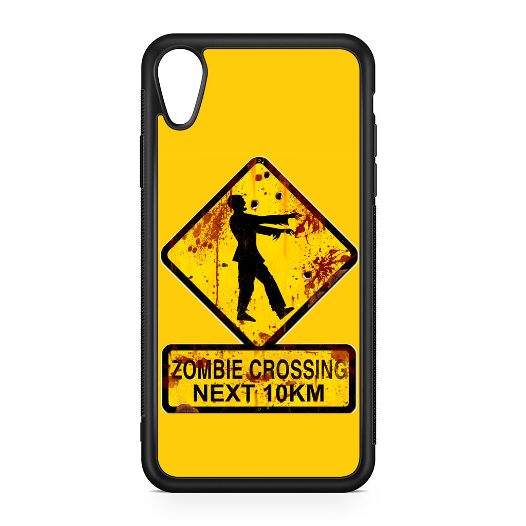 Zombie Crossing Sign iPhone XR Case