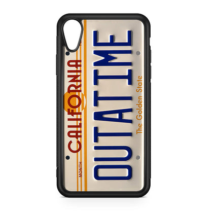 Back to the Future License Plate Outatime iPhone XR Case