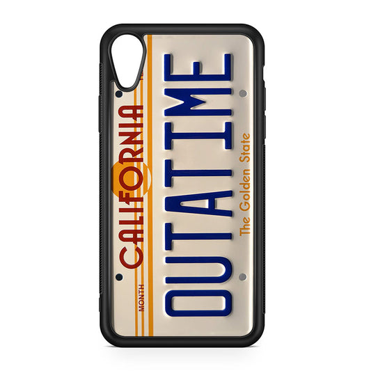 Back to the Future License Plate Outatime iPhone XR Case