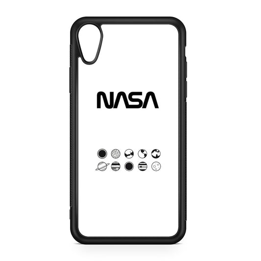 NASA Minimalist White iPhone XR Case