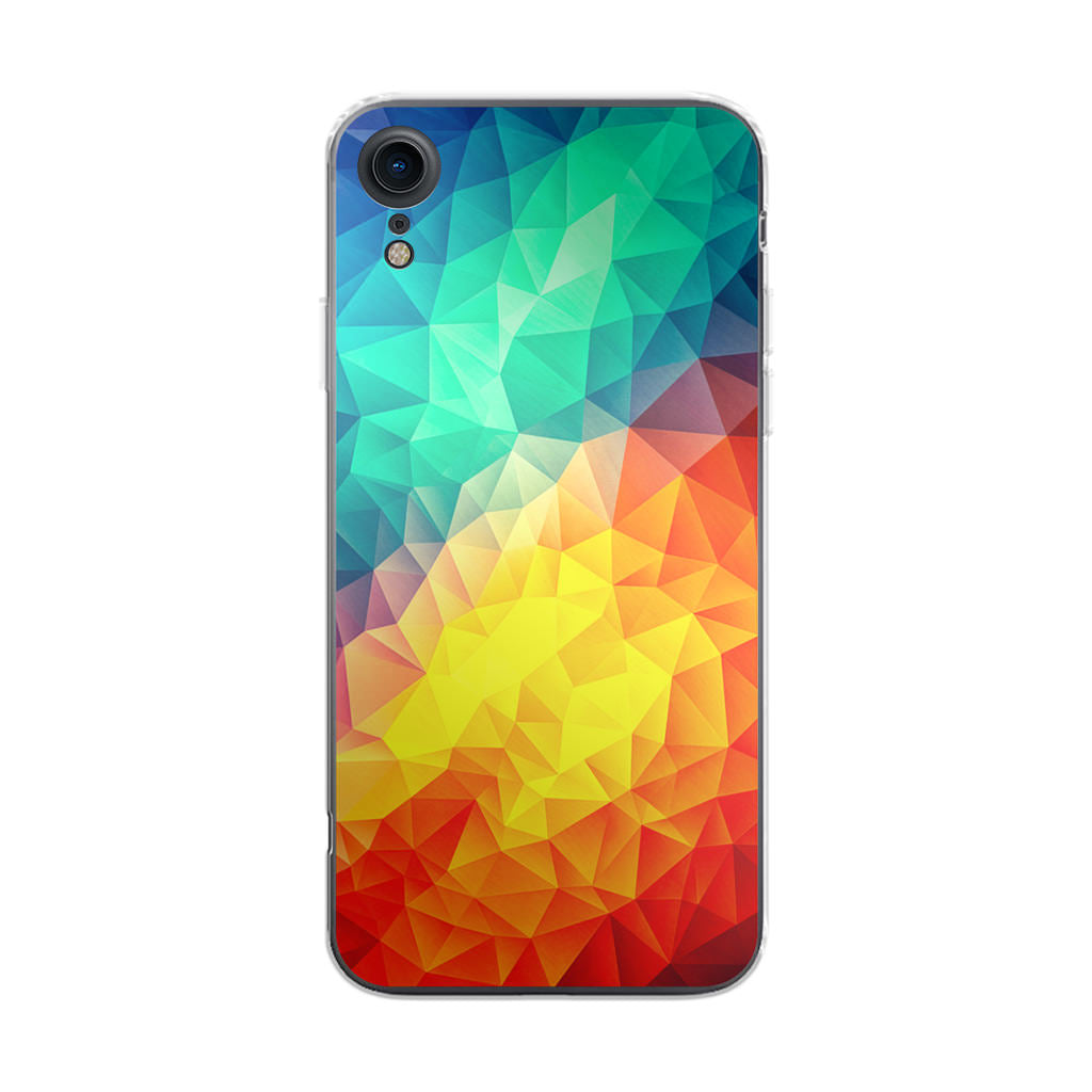 Abstract Multicolor Cubism Painting iPhone XR Case