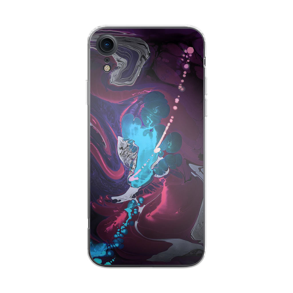 Abstract Purple Blue Art iPhone XR Case