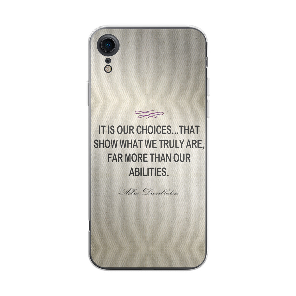 Albus Dumbledore Quote iPhone XR Case