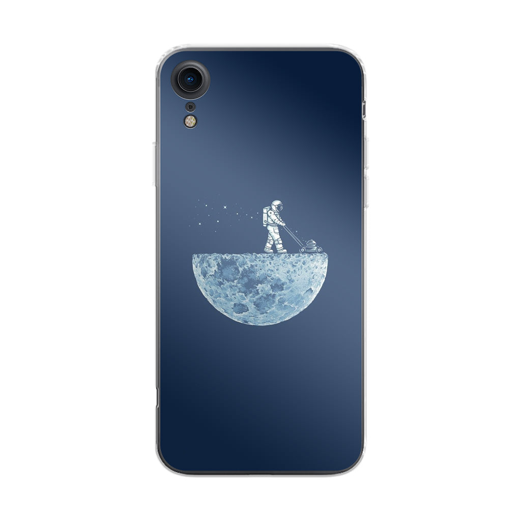 Astronaut Mowing The Moon iPhone XR Case