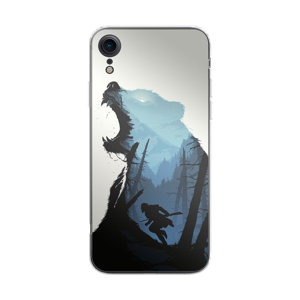 Bear Hunter Art iPhone XR Case