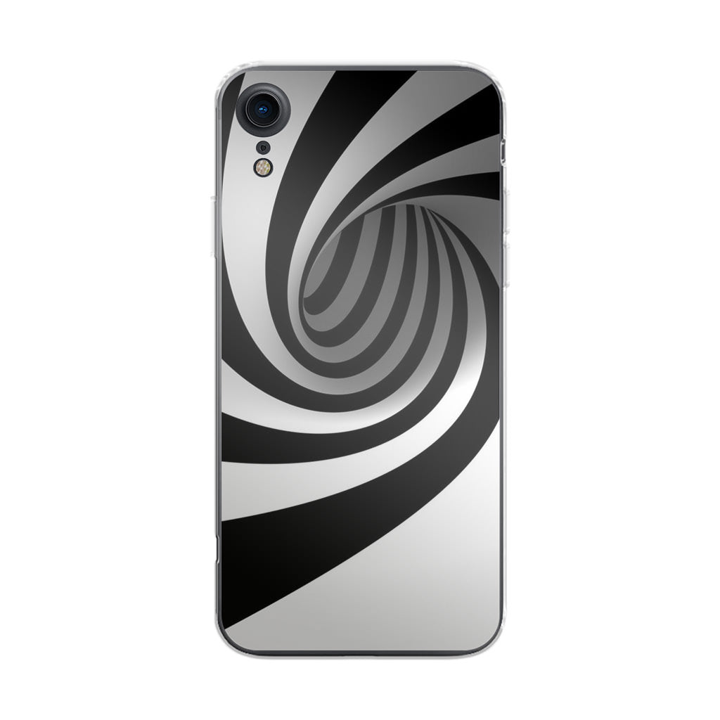 Black and White Twist iPhone XR Case