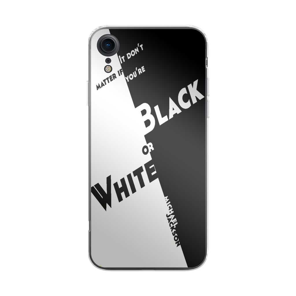 Black Or White Michael Jackson iPhone XR Case