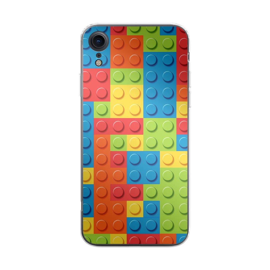 Blocks Rainbow Pattern iPhone XR Case