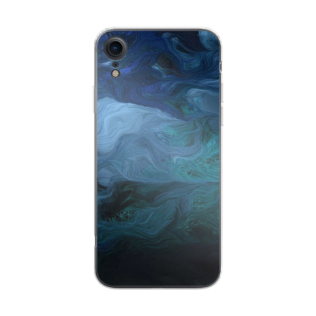 Blue Abstract Art iPhone XR Case