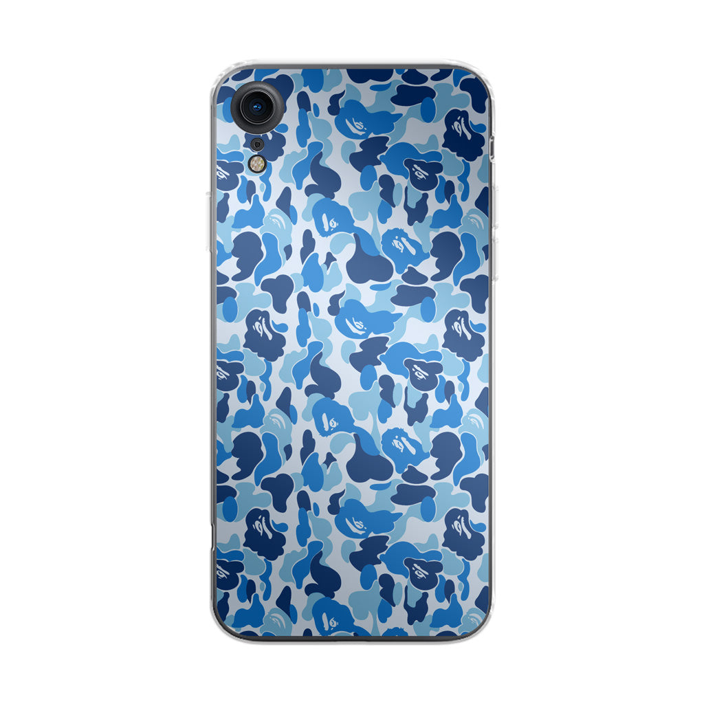 Blue Camo iPhone XR Case