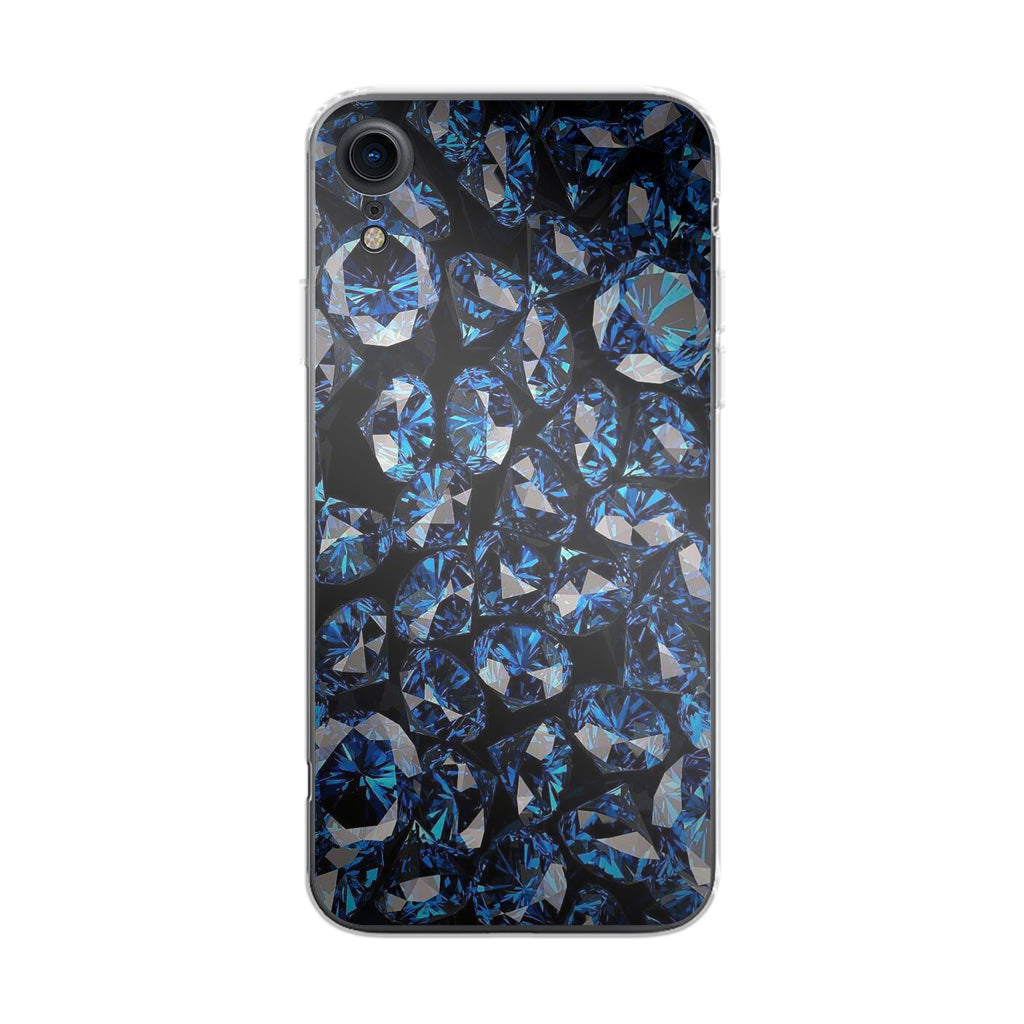 Blue Diamonds Pattern iPhone XR Case