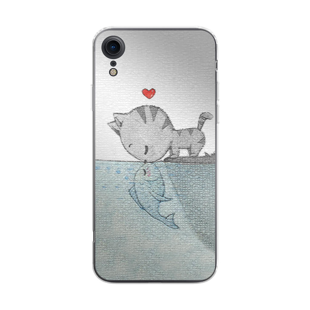 Cat Fish Kisses iPhone XR Case