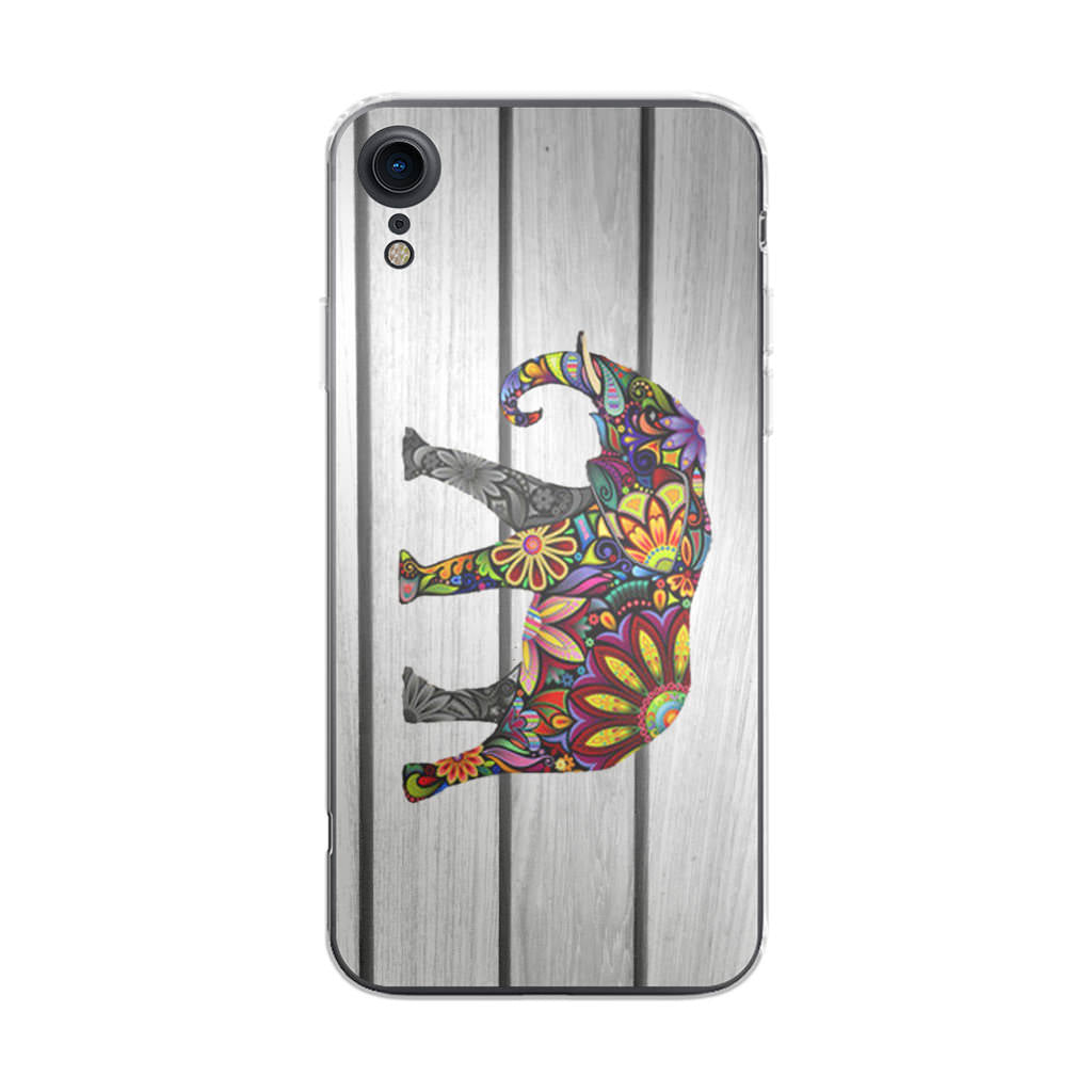 Colorful Elephant Flower iPhone XR Case