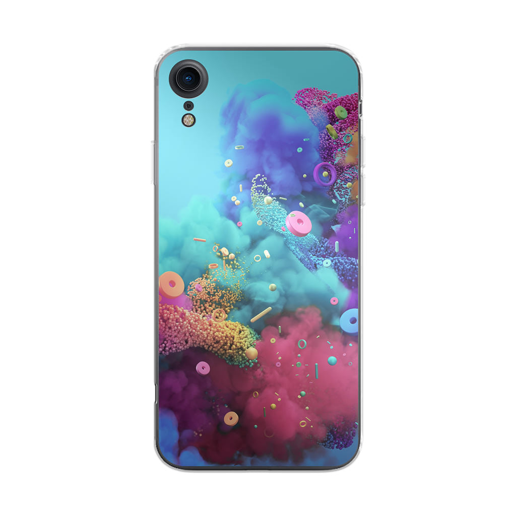 Colorful Smoke Boom iPhone XR Case