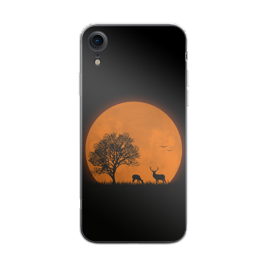 Deer Silhouette iPhone XR Case