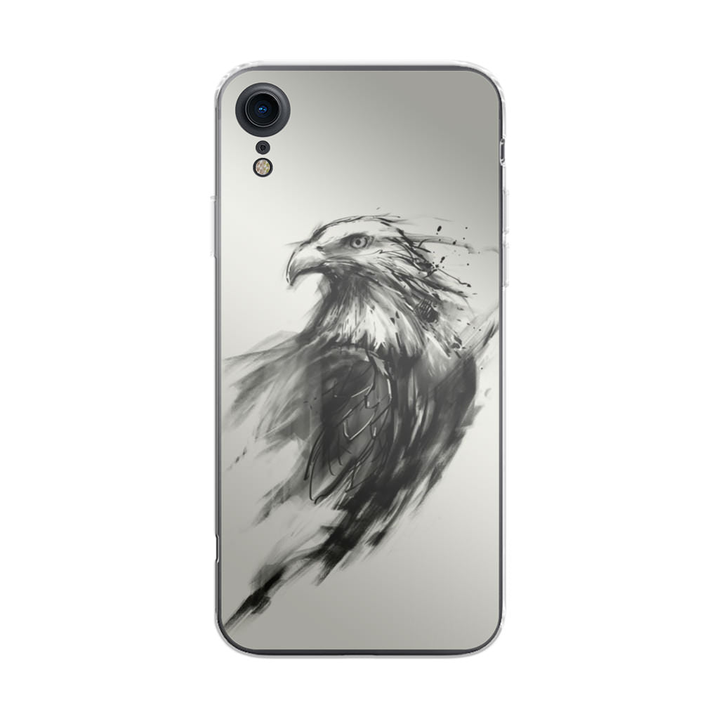 Eagle Art Black Ink iPhone XR Case