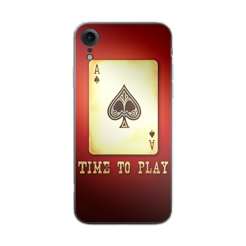 Game Card Time To Play iPhone XR Case