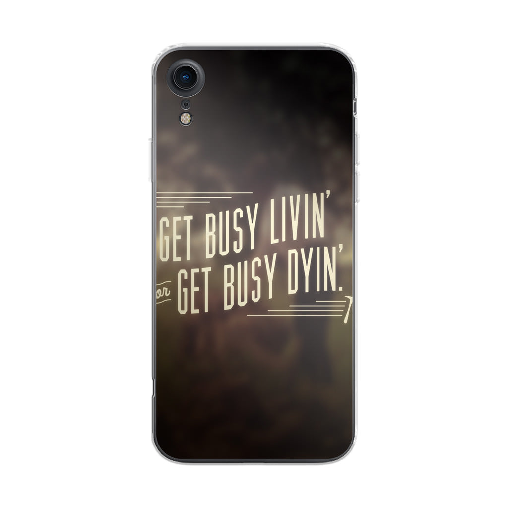 Get Living or Get Dying iPhone XR Case