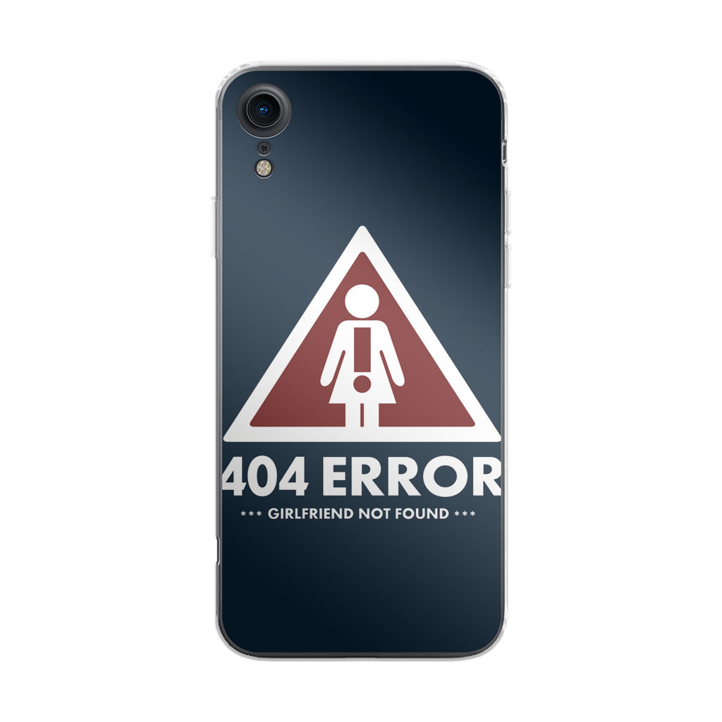 Girlfriend Not Found Error iPhone XR Case