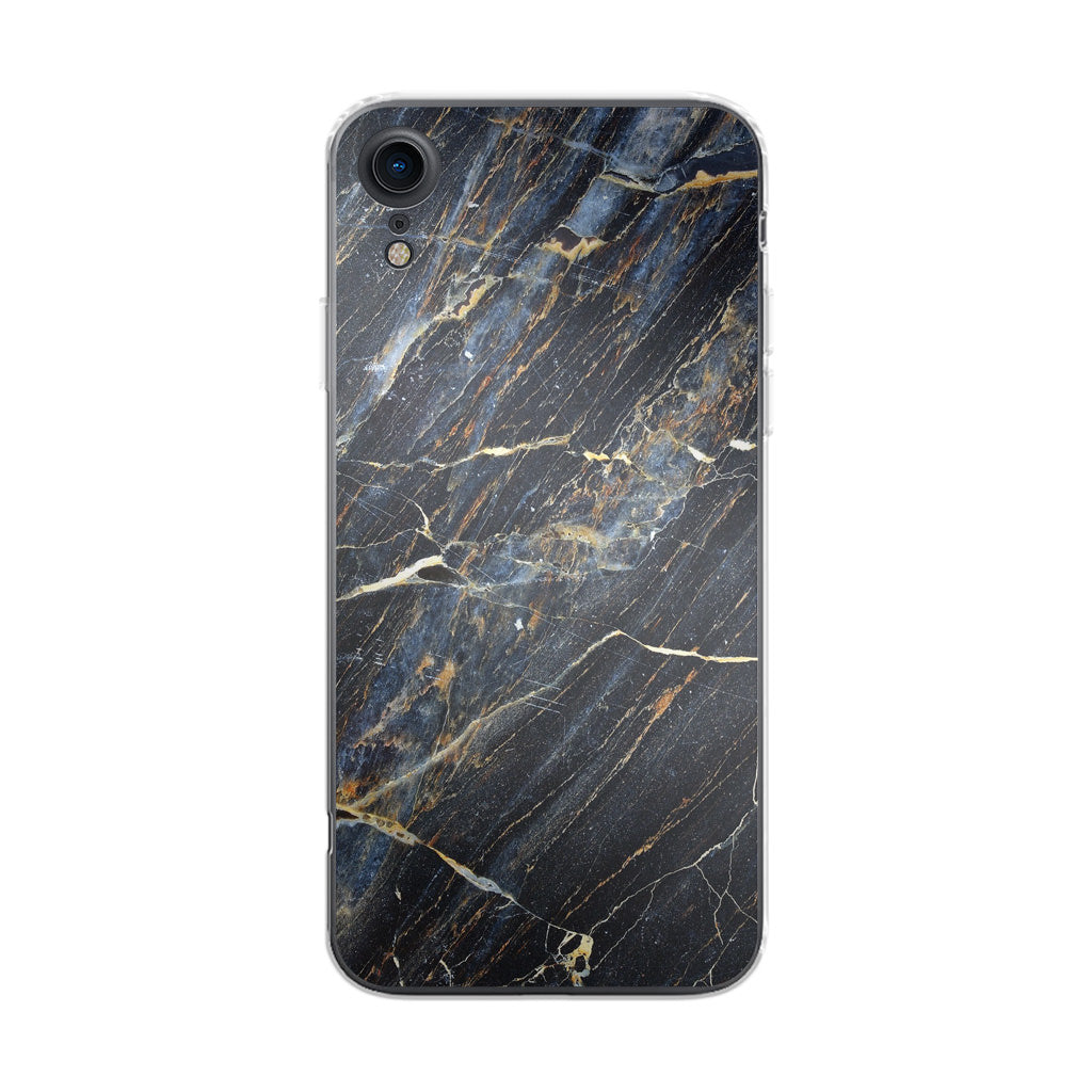 Golden Black Marble iPhone XR Case