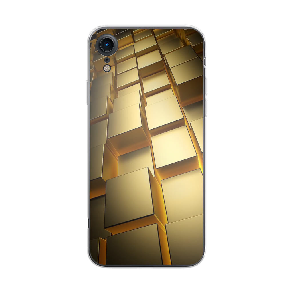 Golden Cubes iPhone XR Case