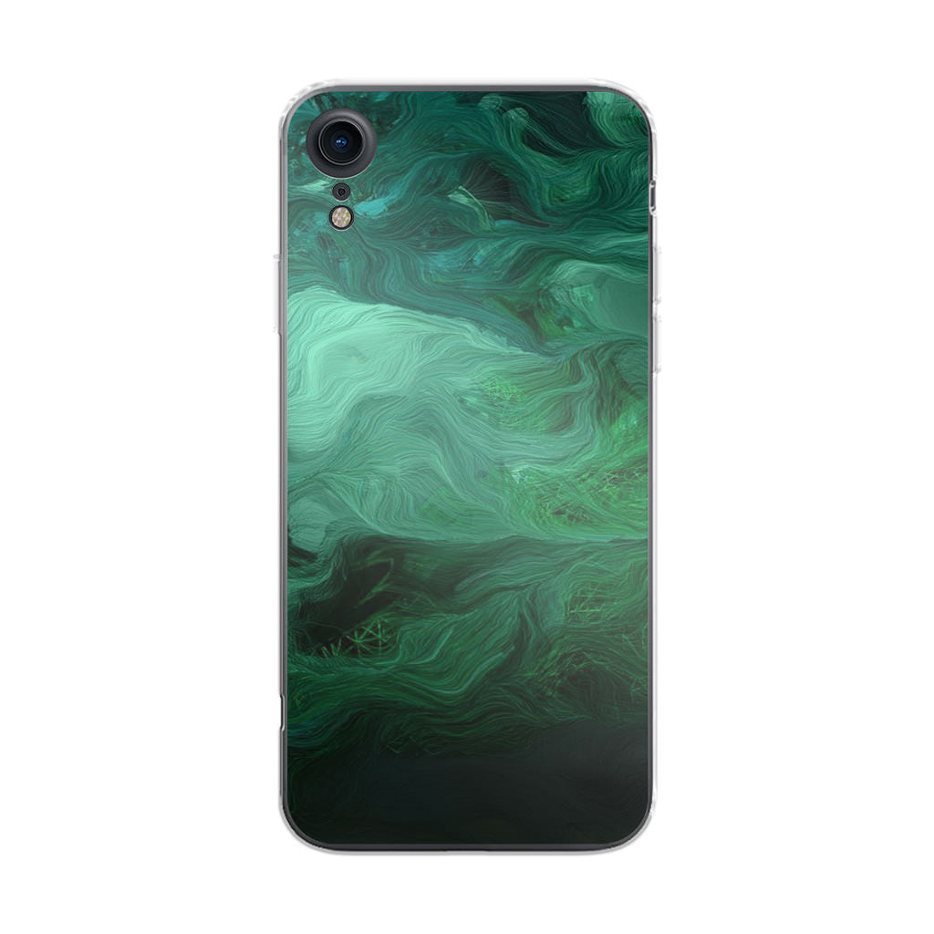 Green Abstract Art iPhone XR Case