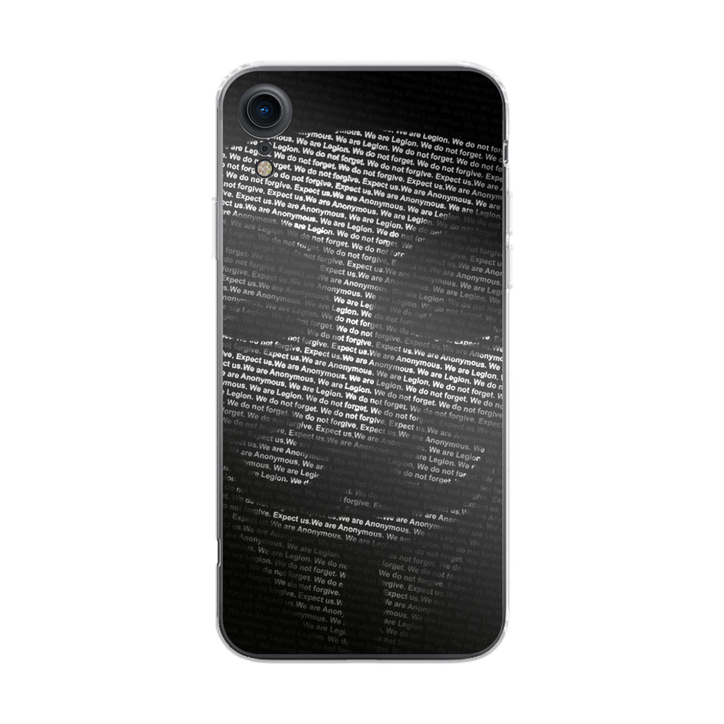 Guy Fawkes Mask Anonymous iPhone XR Case