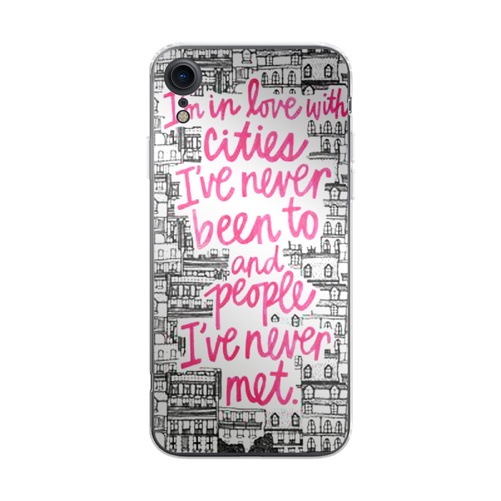 John Green Quotes I'm in Love With Cities iPhone XR Case