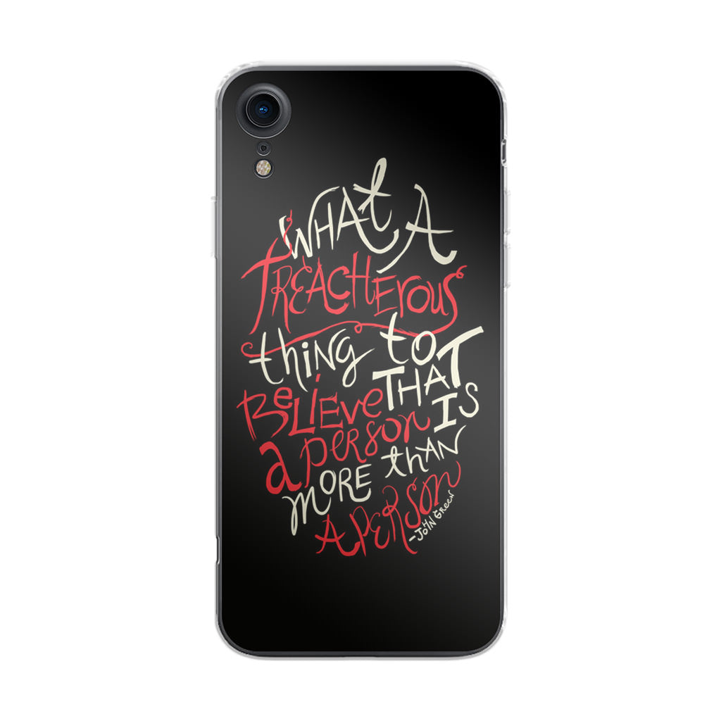 John Green Quotes More Than A Person iPhone XR Case