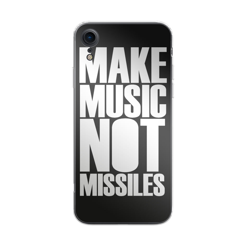 Make Music Not Missiles iPhone XR Case