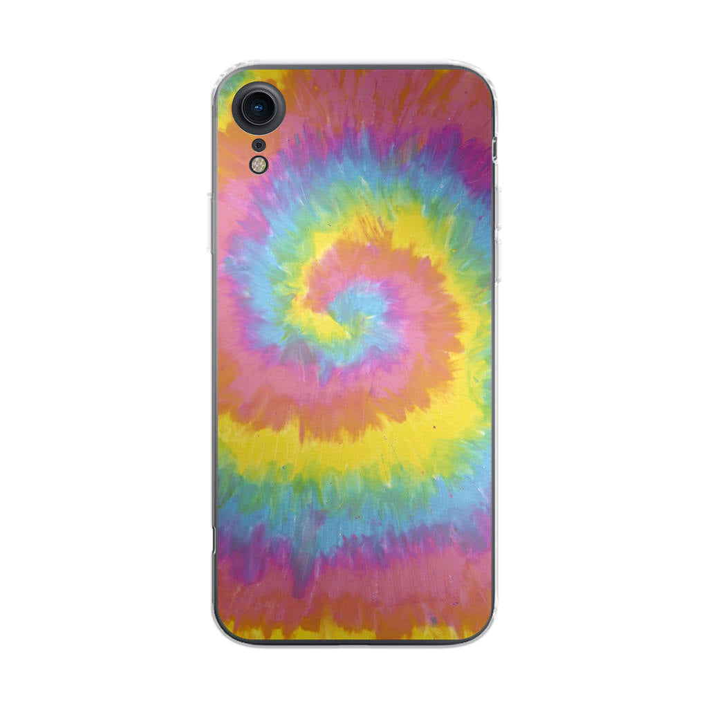 Pastel Rainbow Tie Dye iPhone XR Case