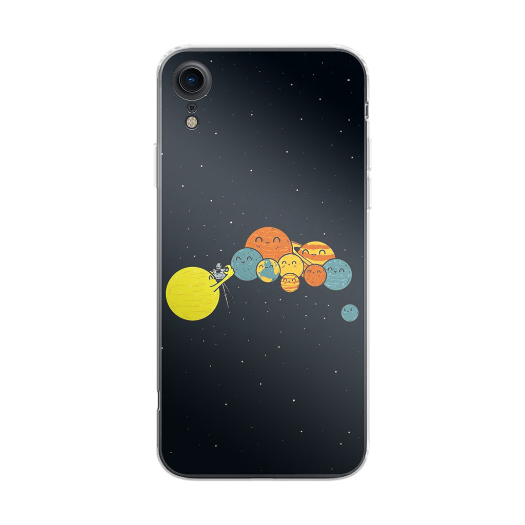 Planet Cute Illustration iPhone XR Case