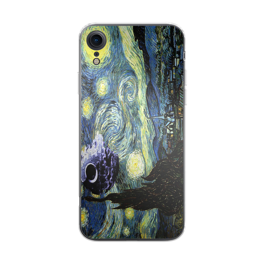 Skellington on a Starry Night iPhone XR Case