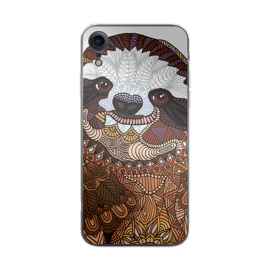 Sloth Ethnic Pattern iPhone XR Case