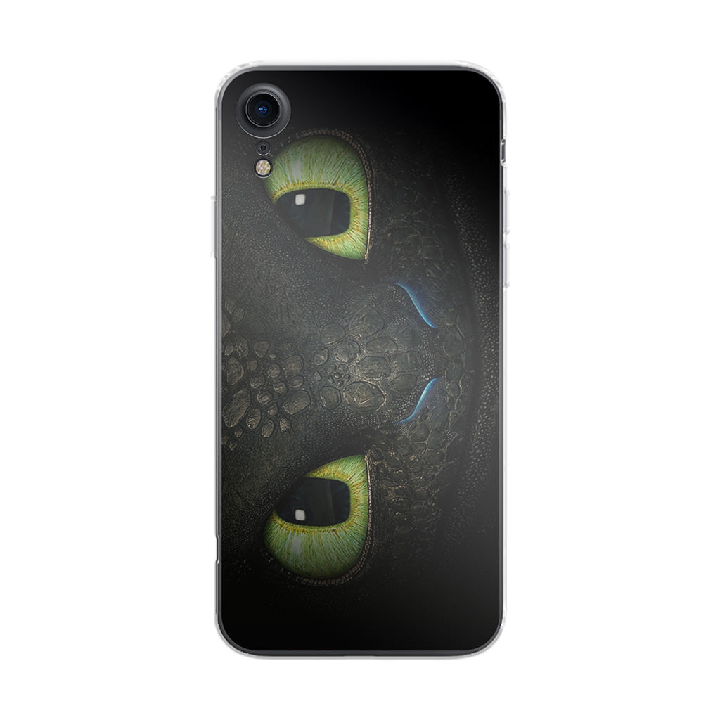 Toothless Dragon Eyes Close Up iPhone XR Case